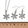 Alloy Rhinestone Dangle Earrings & Pendant Necklaces Sets FS-WG1CFD3-02-3