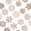 50Pcs Laser Cut Unfinished Wood Pendants WOOD-CJ0001-37-3
