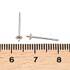 Tarnish Resistant 304 Stainless Steel Post Stud Earring Findings STAS-R063-41-4