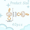 40Pcs Natural Cultured Freshwater Pearl Connector Charms FIND-AB00053-2