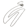 201 Stainless Steel Twisted Chain Necklaces NJEW-R023-09P-4