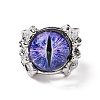 Dragon Eye Glass Wide Band Rings for Men LS-RJEW-E017-01AS-03-1