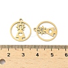 201 Stainless Steel Laser Cut Pendants STAS-P428-10G-03-3