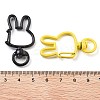 Spray Painted Eco-Friendly Alloy Swivel Snap Hook Clasps PALLOY-T090-05-NR-3
