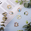 Cheriswelry 48Pcs 12 Style Alloy Crystal Rhinestone Pendants ENAM-CW0001-18-5
