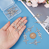 12Pcs 2 Style 201 Stainless Steel Pendant STAS-UN0041-60-4