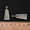 Natural Quartz Crystal Faceted Pendants G-F774-02A-3
