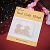6Pcs Rack Plating Brass Micro Pave Cubic Zirconia Pendants KK-BBC0009-57-6
