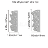 2Pcs 2 Style Carbon Steel Cutting Dies Stencils DIY-DM0003-34-2