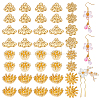40Pcs 4 Styles Brass & Alloy Cabochon MRMJ-NB0001-30B-1