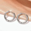 202 Stainless Steel Huggie Hoop Earrings EJEW-F111A-16mm-P-2
