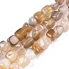 Natural Grey Agate Beads Strands G-N342-64-2