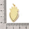 Brass Micro Pave Cubic Zirconia Pendants KK-K302-20C-G-3