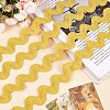 9 Yards Polyester Wavy Fringe Trim Ribbon OCOR-XCP0002-90D-3