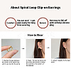 Brass Clip-on Earring Converters Findings LS-KK-D060-03G-02-5