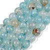 Natural Dragon Veins Agate(Dyed & Heated) Beads Strands G-M437-C01-01S-2