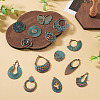 14Pcs 14 Styles Tibetan Style Alloy Pendants FIND-TA0010-61-6
