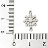 201 Stainless Steel Laser Cut Connector Charms STAS-R133-02P-10-3