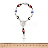 201 Stainless Steel Cross Charm Bracelets BJEW-B143-02P-5
