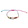 New Colorful Beaded Bracelet Sweet and Cute Girl Style Adjustable Imitation Pearl Bracelet Versatile Bracelet AR4716-7-2