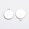 Stainless Steel Stamping Blank Tag Pendants STAS-L166-01-2