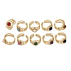 304 Stainless Steel Open Cuff Rings RJEW-A071-08G-4