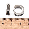304 Stainless Steel with Enamel Hoop Earrings EJEW-M001-21C-P-3