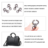 Zinc Alloy Swivel Lobster Claw Clasps PALLOY-PH0001-01B-5