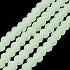 Imitation Jade Solid Color Glass Beads Strands EGLA-A034-J4mm-MD01-2