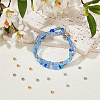 2 Colors Brass Flat Round Spacer Beads KK-BC0014-21A-5