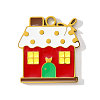 304 Stainless Steel Enamel Pendants STAS-OY001-55G-1