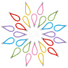 30Pcs 6 Colors PVC Sequin Rope Pendant Decorations FIND-CP0001-74-1
