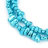 Baking Paint Electroplated Synthetic Non-magnetic Hematite Beads Strands G-H072-D01-01A-3