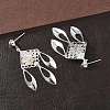 Electroplated Brass Chandelier Earrings EJEW-Z129-17S-3