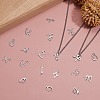 26Pcs 26 Letters 304 Stainless Steel Pendants STAS-SZ0001-65-5