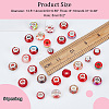 Acrylic & Resin & Polymer Clay Rhinestone European Beads FPDL-NB0001-05-4
