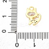 Brass Micro Pave Cubic Zirconia Charms KK-A240-16G-3