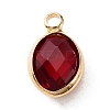 Faceted Glass Pendants LS-KK-WH0046-59G-01-1