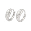 Rack Plating Brass Micro Pave Clear Cubic Zirconia Hoop Earrings KK-A224-21P-1