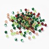 Baking Paint Crackle Glass Beads DGLA-X0006-4mm-10-2