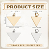 4Pcs 2 Colors 201 Stainless Steel Pendants STAS-LP0004-57-2