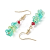 Glass Dangle Earrings EJEW-TA00449-4