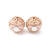 Handmade Resin Indonesia Round Beads IPDL-P005-06KCG-01-1