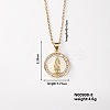 Cute Brass Micro Pave Clear Cubic Zirconia Pendant Necklaces for Women RS8490-4-1