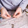 40Pcs 4 Style Rack Plating Eco-friendly Brass Huggie Hoop Earring Findings KK-FH0003-98-6