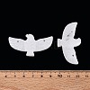 Eagle Shape Natural White Jade Gemstone Pendants G-P563-05E-4
