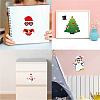 48 Sheets 8 Styles Christmas Paper Make a Face Stickers DIY-WH0467-007-7