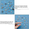 Tibetan Style Alloy Starfish/Sea Stars Shape Pendants TIBEP-PH0001-14AS-RS-4
