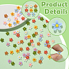 240Pcs 8 Colors Sakura Resin Cabochons FIND-SC0019-68-3
