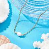 Natural Cultured Freshwater Pearl Pendant Necklaces NJEW-JN05134-03-1